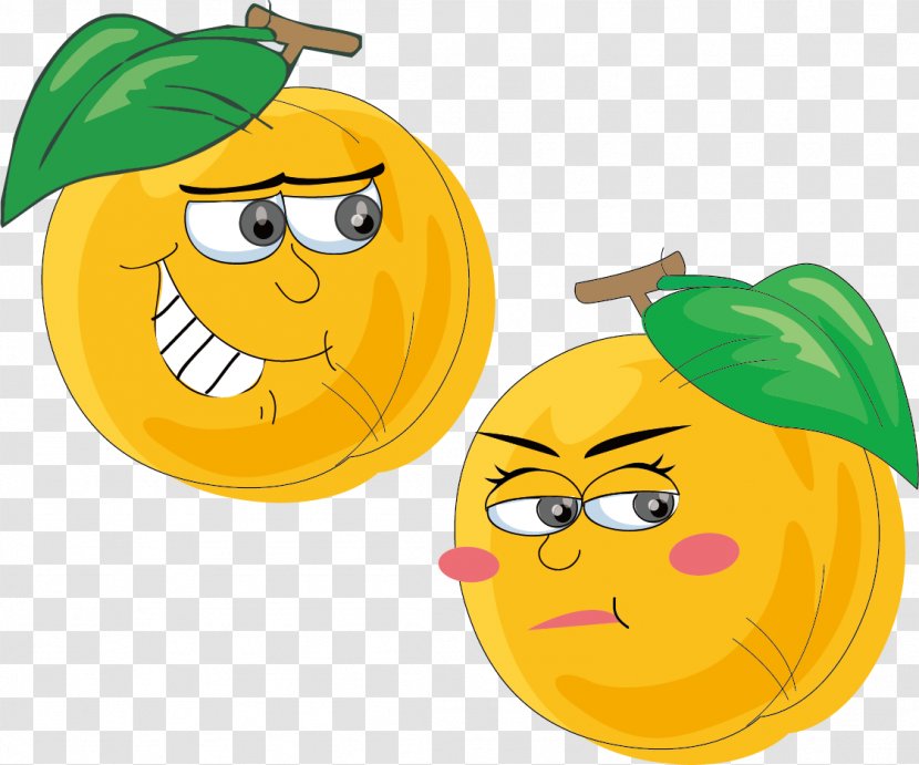 Fruit Cartoon Peach Armenian Plum Illustration - Animation - Apricots Business Transparent PNG