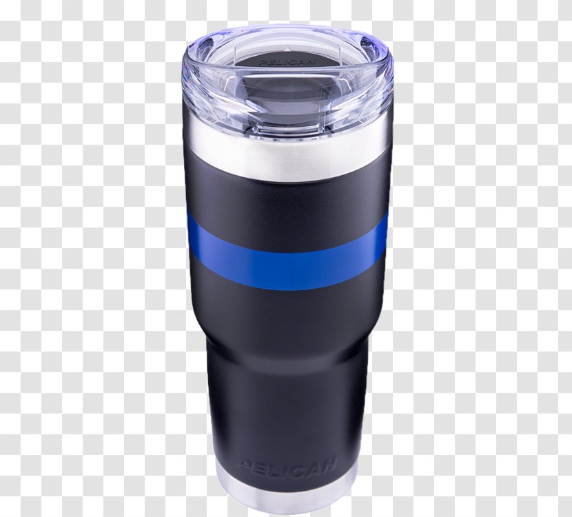 Tumbler Pelican Products California Travel Water Bottles - Bottle - Blue Strip Transparent PNG