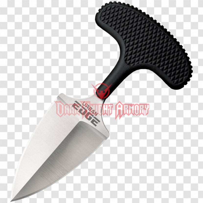 Knife Push Dagger Serrated Blade Cold Steel - Weapon - Border Transparent PNG