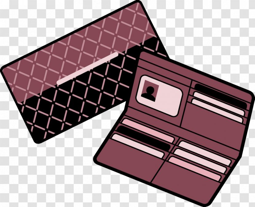 Cosmetics - Pattern - Cartoon Wallet Transparent PNG