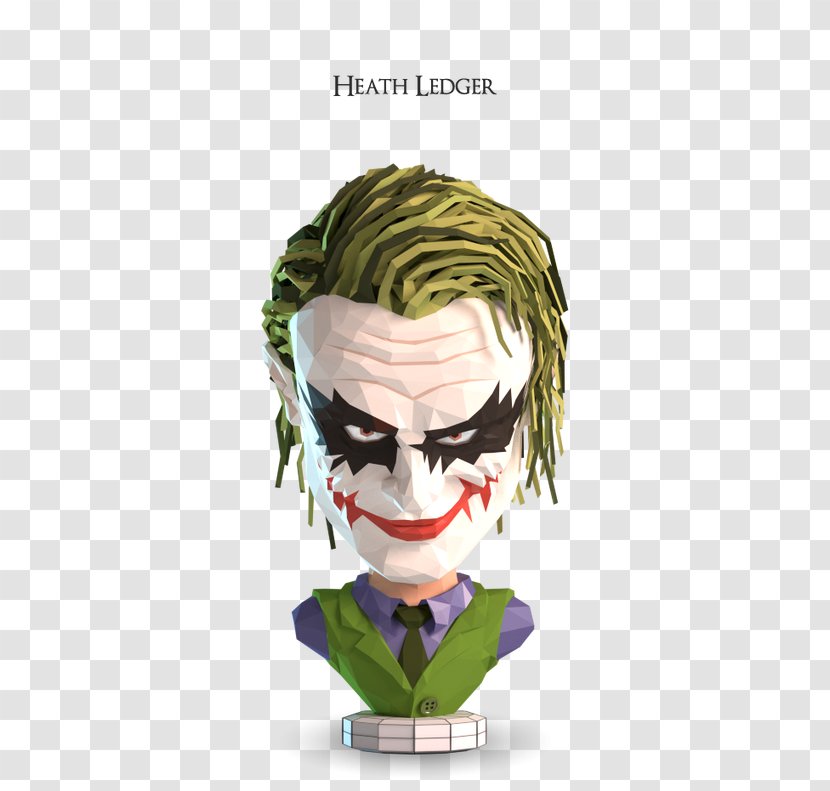Joker Batman Low Poly Artist - Mask Piece Transparent PNG