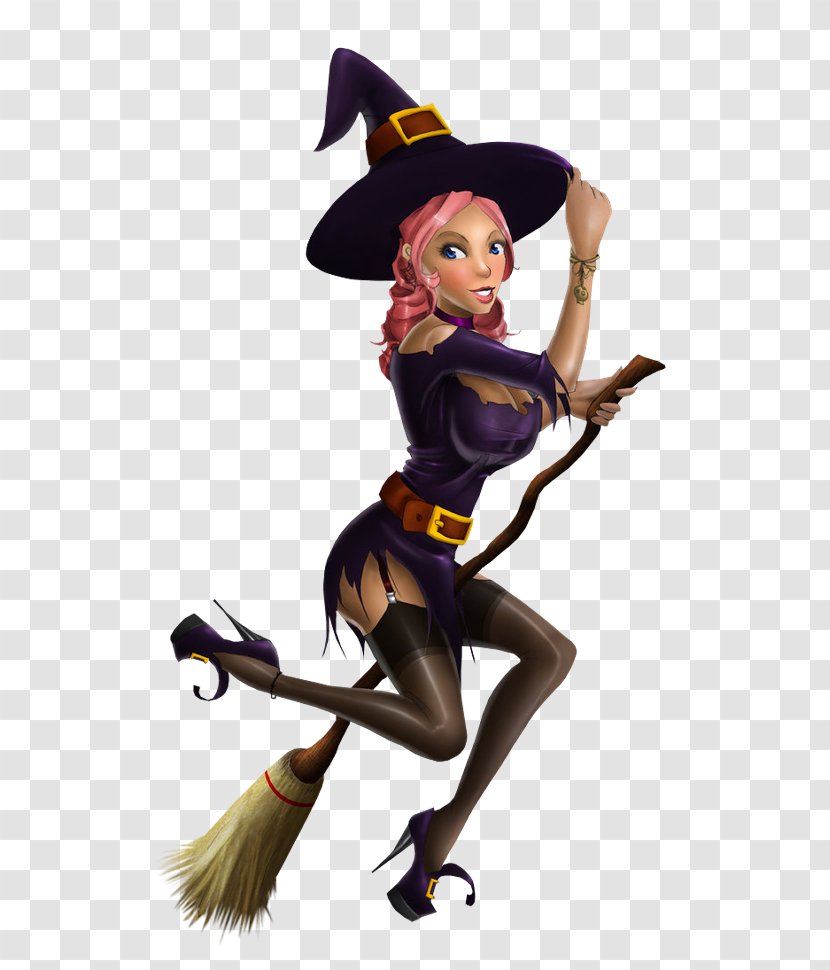 Witch Halloween Clip Art - Fictional Character Transparent PNG