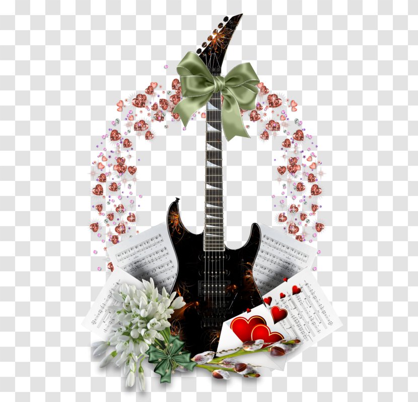Electric Guitar Musical Instruments Note - Heart - Blessed Transparent PNG