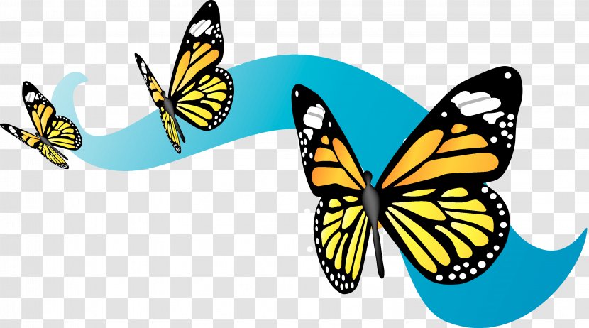 Monarch Butterfly Migration Clip Art - Cartoon Transparent PNG