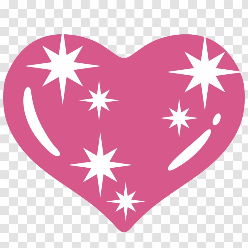 Emoji Android Heart Unicode - Watercolor - Sparkles Transparent PNG