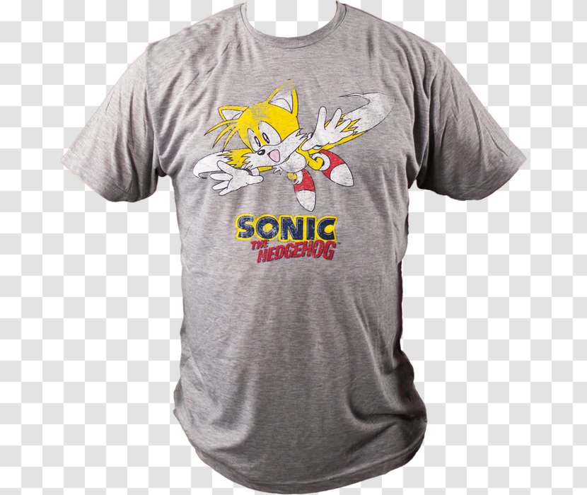 T-shirt Tails Sleeve Sonic Classic Collection - T Shirt - Noble Throne Transparent PNG