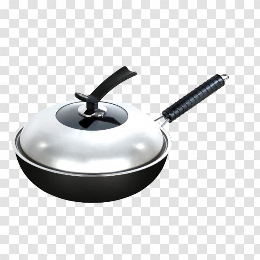 Wok Non-stick Surface Stock Pot Cookware And Bakeware Frying Pan - Fuel Gas - Kitchen Nonstick Pans Transparent PNG