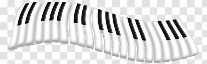 Piano Musical Keyboard Black And White - Heart - Keys Transparent PNG