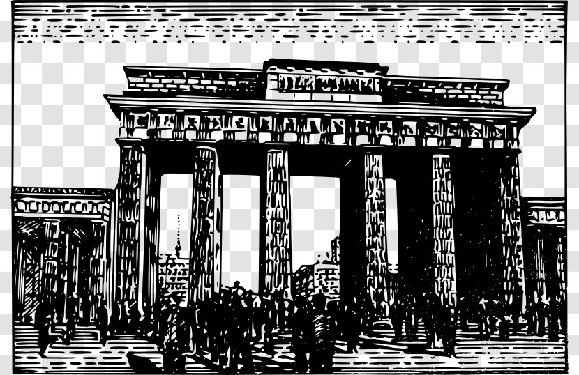 Brandenburg Gate East Germany: A Country Study Clip Art - Landmark - Brand Cliparts Transparent PNG