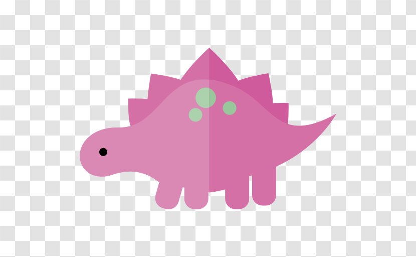 Triceratops Stegosaurus Diplodocus Dinosaur - Pink Transparent PNG