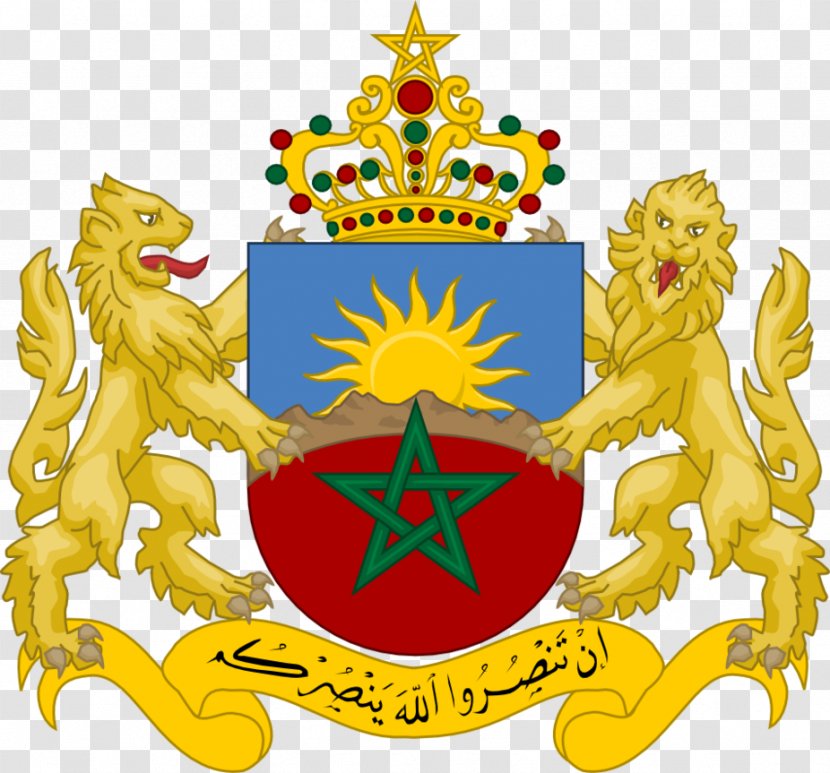 Coat Of Arms Morocco Crest National Football Team - Morroco Flag Transparent PNG