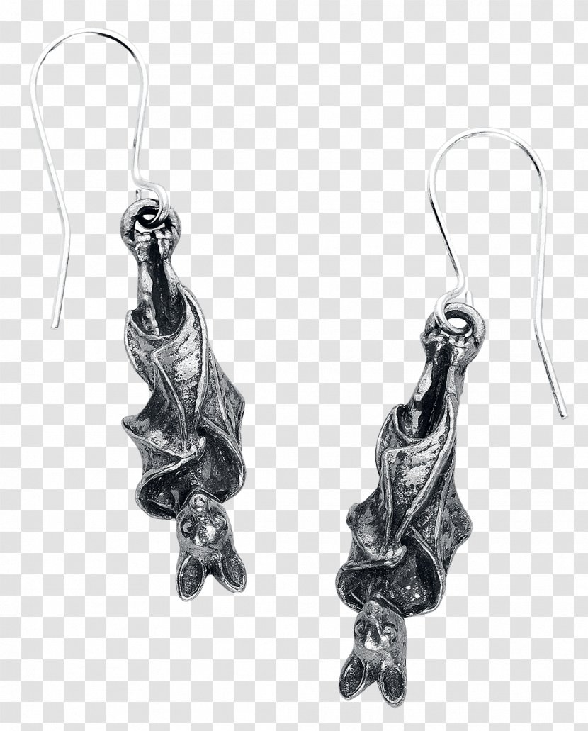 Alchemy Gothic Awaiting The Eventide Earrings E373 Body Jewellery Silver - Rings Transparent PNG