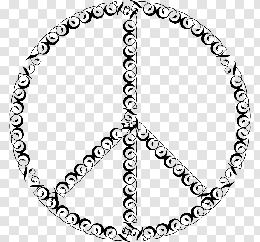 Peace Symbols Doves As Sign - Body Jewelry - FILIGREE Transparent PNG