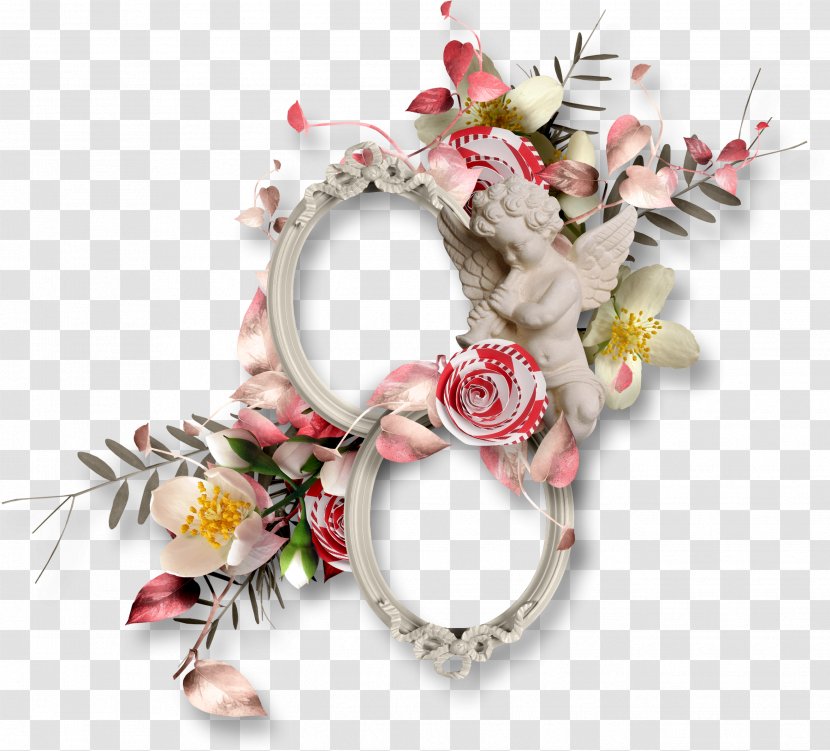Flower Picture Frames Clip Art - Wreath - Round Frame Transparent PNG