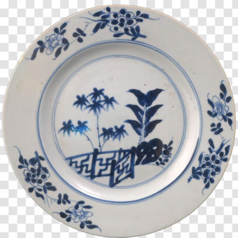 Plate Blue And White Pottery Chinese Ceramics Porcelain Transparent PNG