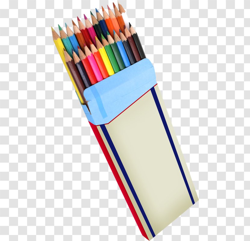 Colored Pencil Crayon - Color - Boxed Transparent PNG
