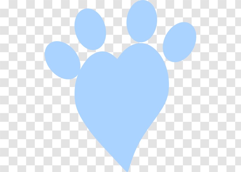 Blue Heart Sky Pattern - Tree - Paw Cliparts Transparent PNG
