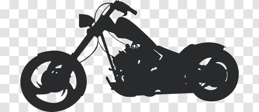 Bicycle Chopper Motorcycle Accessories Harley-Davidson - Monochrome - Decal Car Transparent PNG