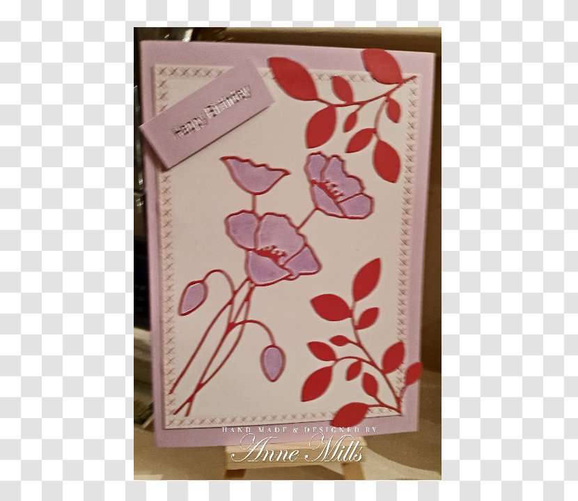 Paper Pink M RTV - Stitch Frame Transparent PNG