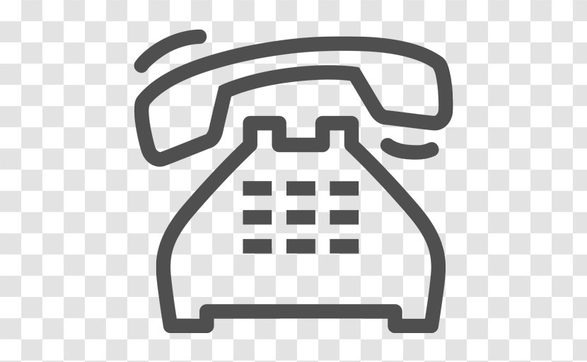 Telephone Call Clip Art - Black And White - Iphone Transparent PNG