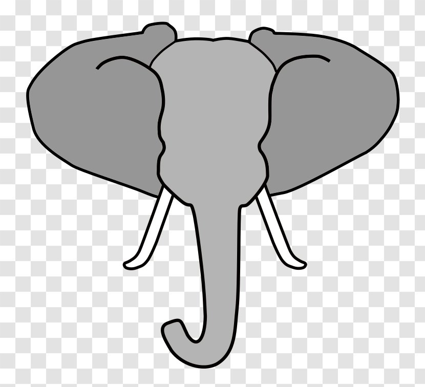 Indian Elephant African Elephantidae In The Room Animal - Cartoon - Tusk Transparent PNG