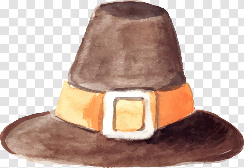 Hat Euclidean Vector Watercolor Painting Computer File - Headgear - Hand-painted Transparent PNG