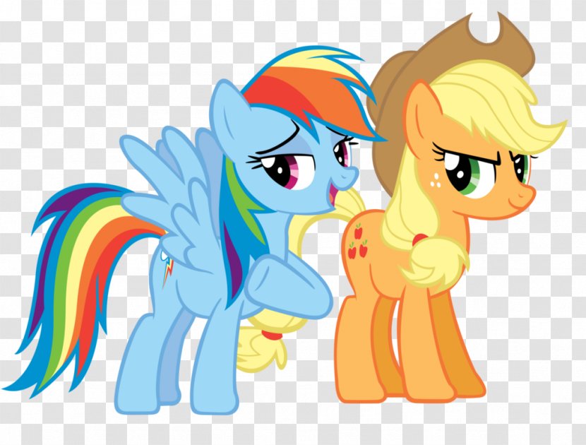 Applejack Rainbow Dash Pinkie Pie Pony Rarity - Cartoon - My Little Transparent PNG