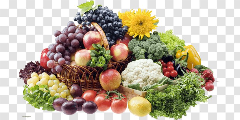 Vegetarian Cuisine Organic Food Basket Of Fruit Vegetable Transparent PNG