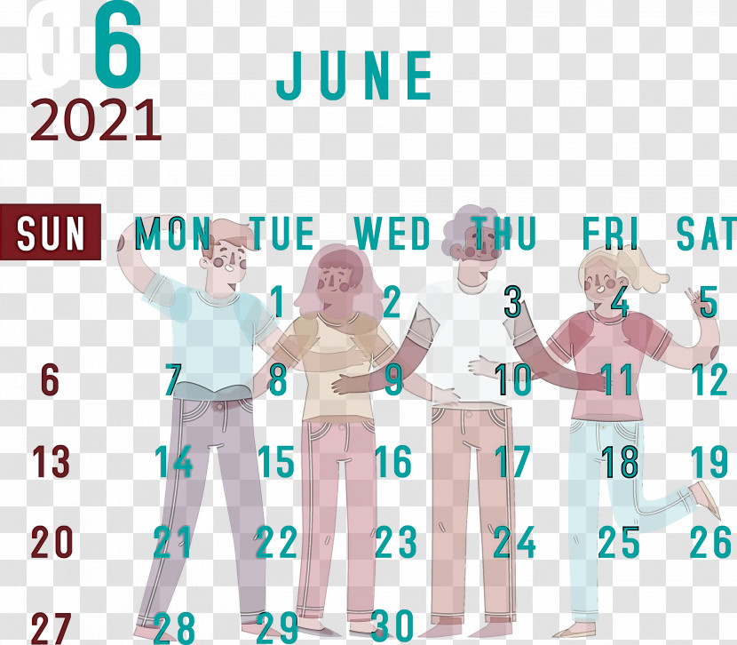 June 2021 Calendar 2021 Calendar June 2021 Printable Calendar Transparent PNG