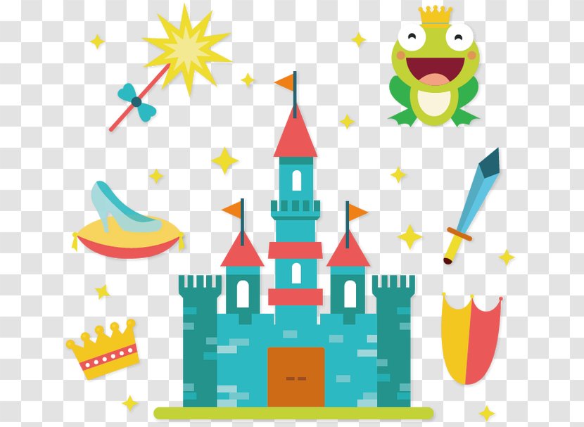 The Frog Prince Fairy Tale Flat Design Clip Art - Creative Cartoon Transparent PNG