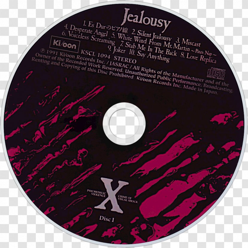 Compact Disc Jealousy X Japan Brand Disk Storage Transparent PNG