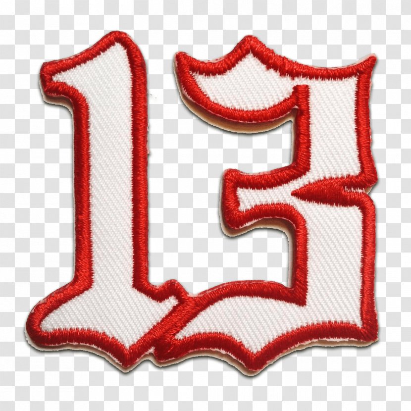Embroidered Patch Embroidery Iron-on White Appliqué - Applique - Lucky Thirteen Attack Transparent PNG