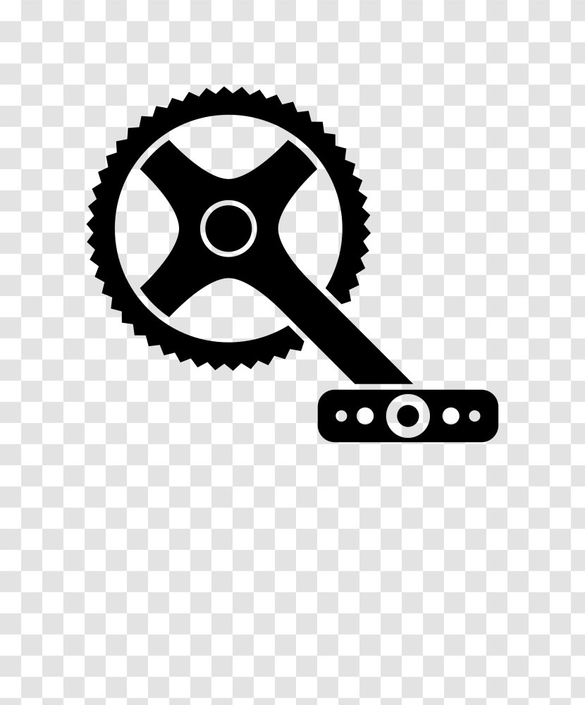 Bicycle Cranks Gearing Clip Art - Drawing - Gear Free Transparent PNG