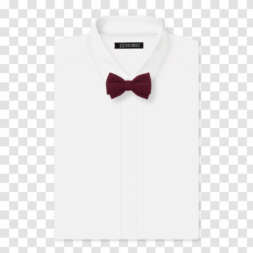 Necktie Collar Bow Tie Dress Shirt - Marsala Transparent PNG