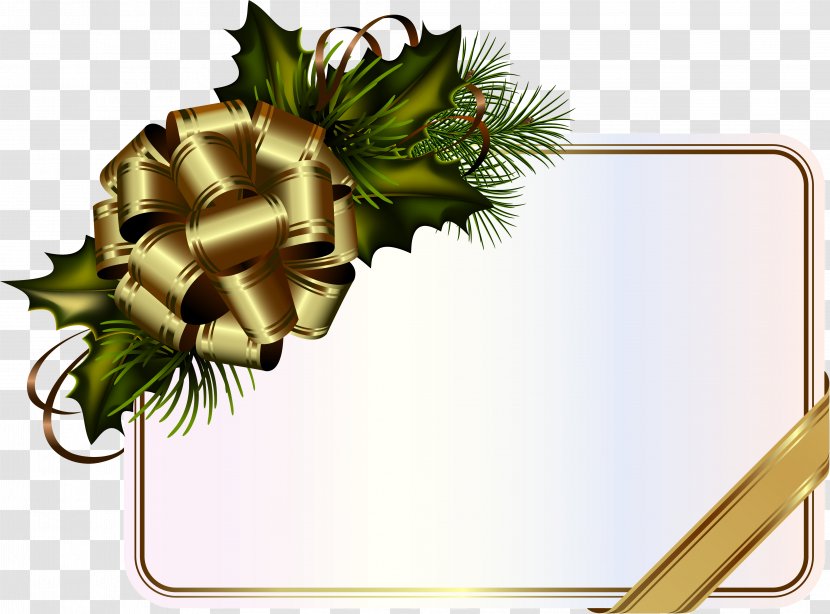 Christmas Card Decoration Clip Art - Bowknot Transparent PNG