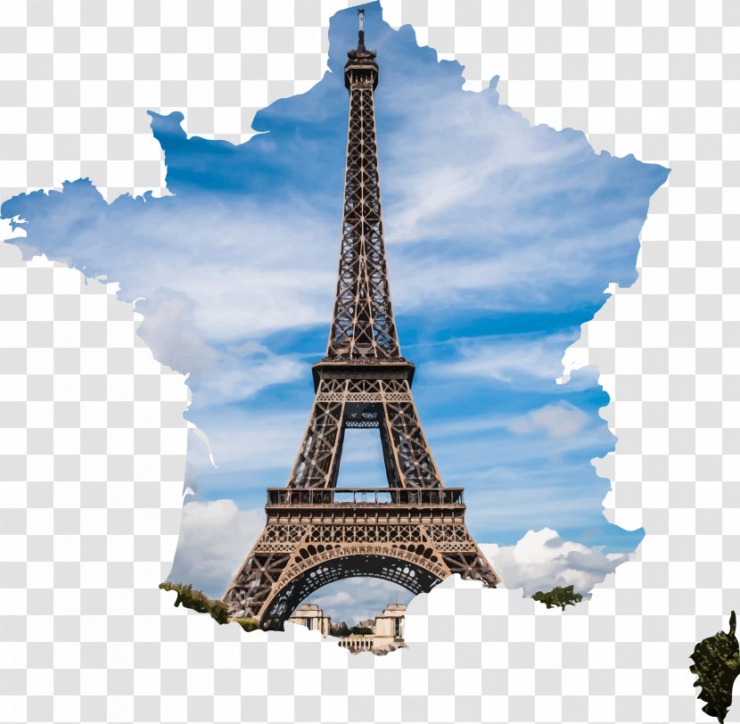 Eiffel Tower Exposition Universelle Clip Art - National Historic Landmark - Paris Transparent PNG