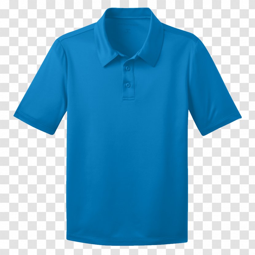 Polo Shirt T-shirt Nike Sleeve - Electric Blue Transparent PNG