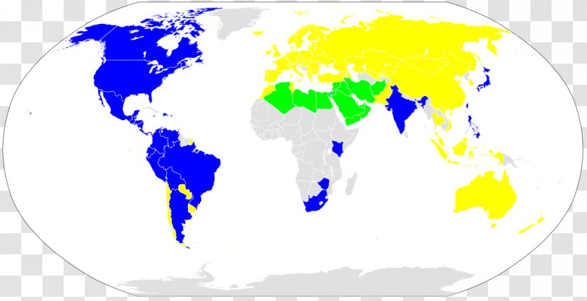 Names Of The Days Week World Map ISO 8601 - Earth Transparent PNG