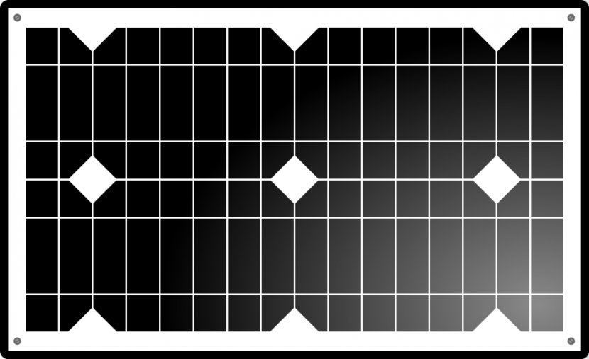 Solar Panels Power Energy Cell Clip Art - Monochrome - Panel Cliparts Transparent PNG