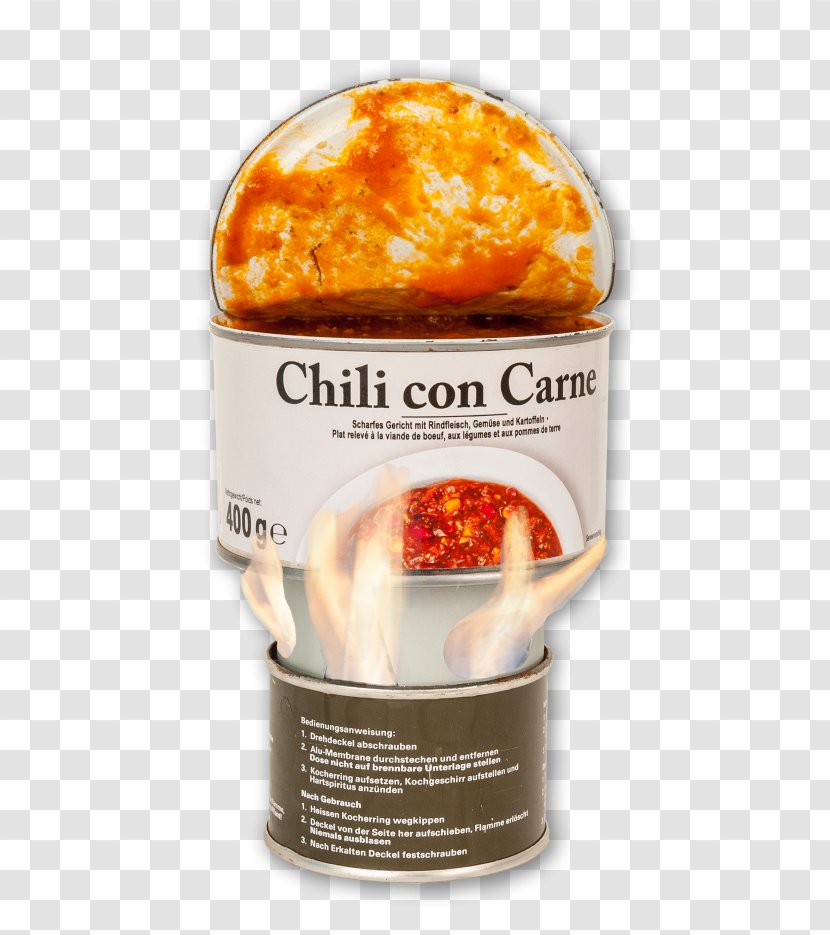 Chili Con Carne Dish Condiment Beef Swiss Armed Forces - Rezeptur Transparent PNG