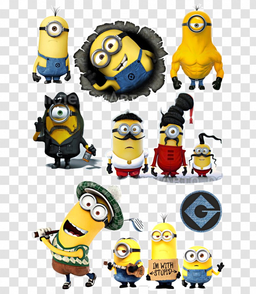 Minions Sticker Наклейка Despicable Me - Glass Transparent PNG