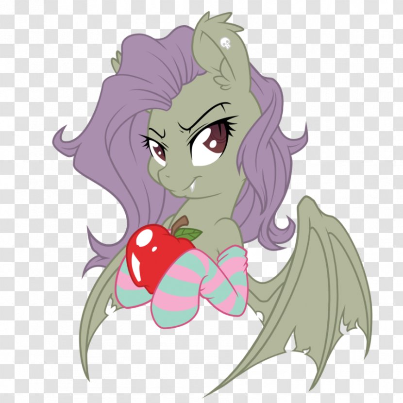 Pony Bat Illustration Fairy Cartoon - Flower Transparent PNG