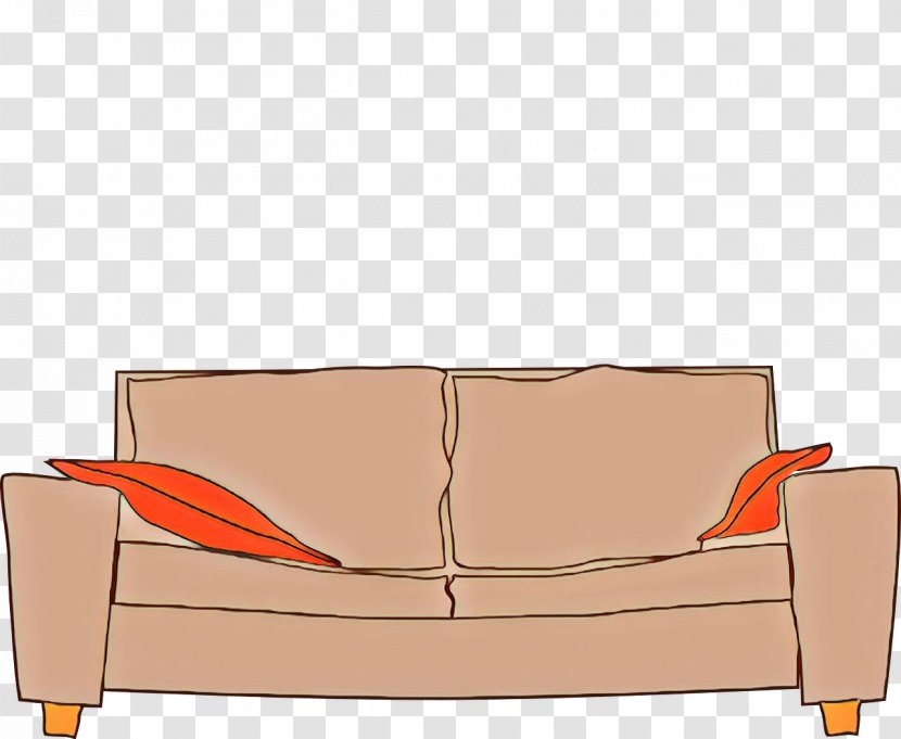 Orange - Comfort - Club Chair Transparent PNG