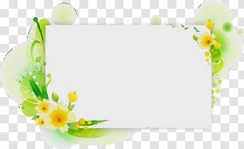 Yellow Plant Wildflower Flower - Wet Ink Transparent PNG