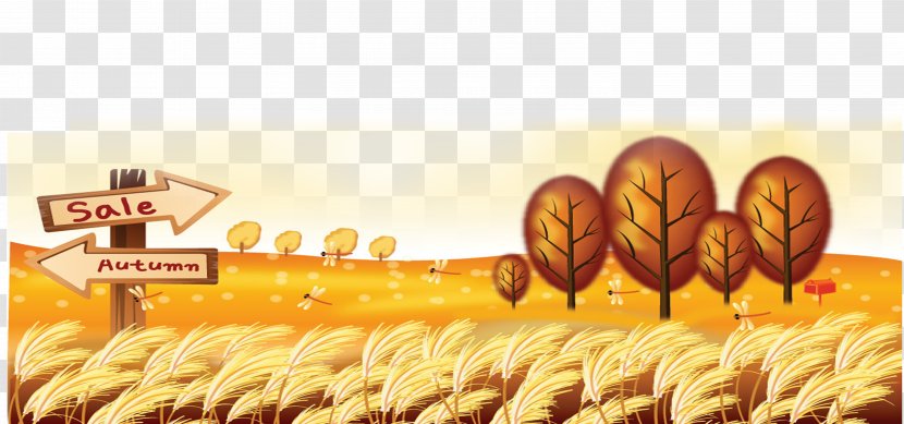 Autumn Poster Advertising Sales Promotion - Food - Background Transparent PNG