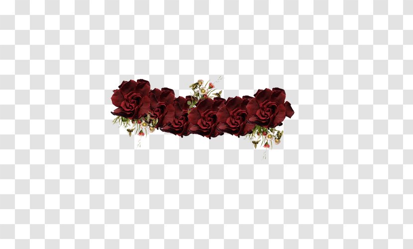 Garden Roses Floral Design Wreath Crown - Red - Rose Transparent PNG