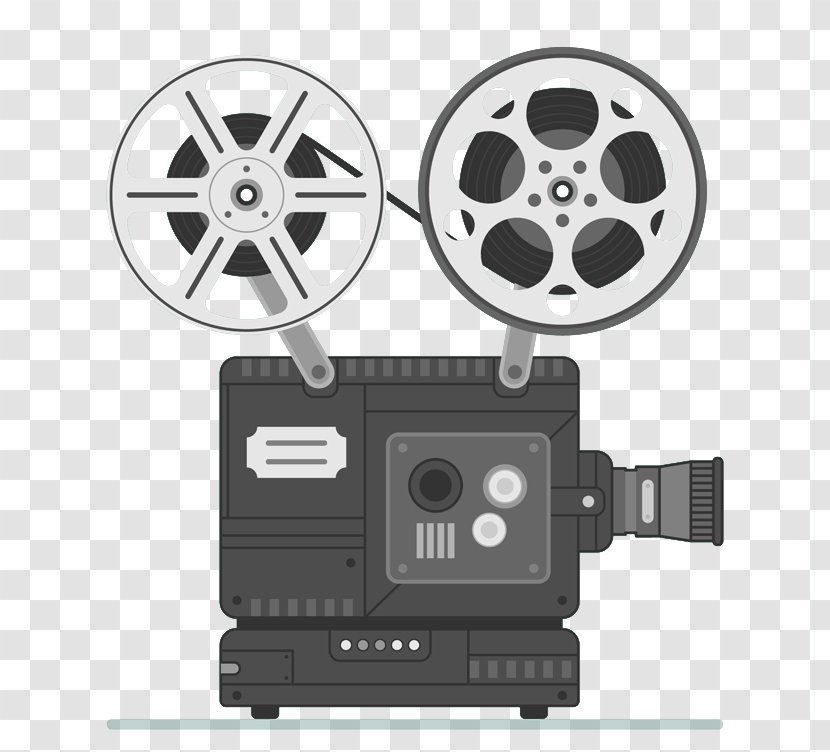 Movie Projector Film Camera - Animation - Creative Design Vector Transparent PNG