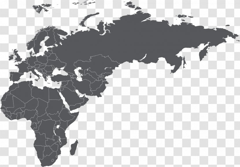 World Map - Monochrome Photography Transparent PNG