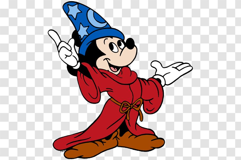 Mickey Mouse Sorcerer's Hat Minnie Epic The Apprentice - Cartoon Transparent PNG