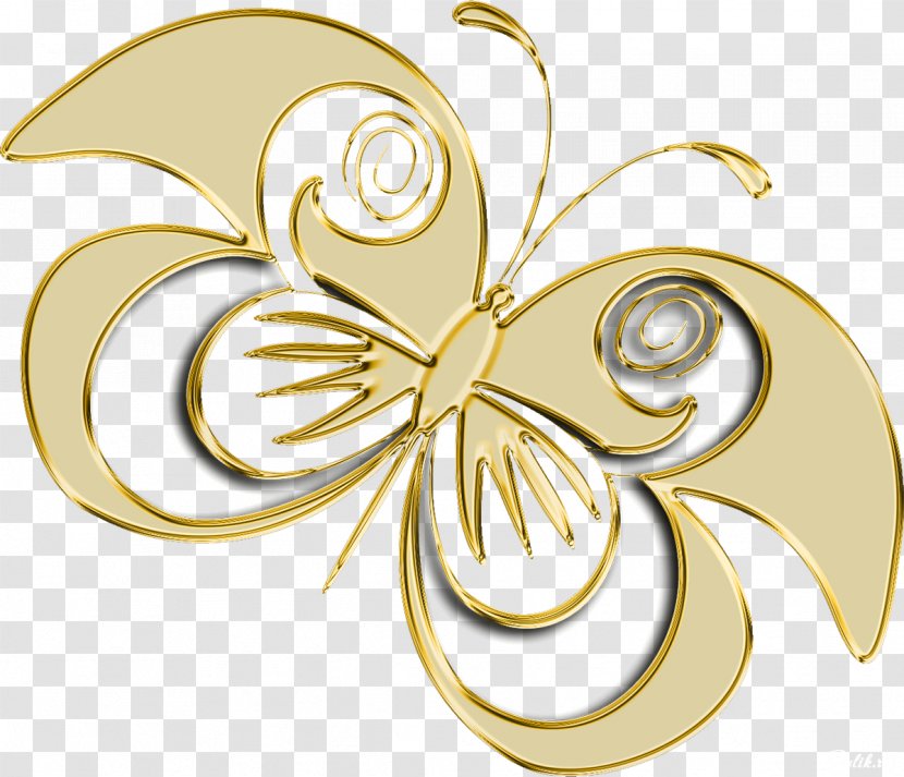 Butterfly Insect Gold Clip Art - Information - Elements Transparent PNG